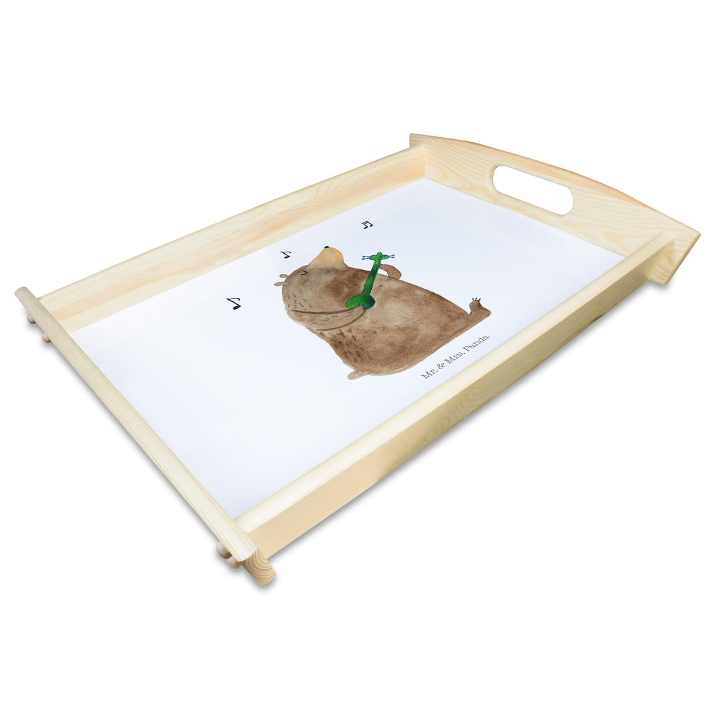 Serviertablett Bär Lied Tablett, Holztablett, Küchentablett, Dekotablett, Frühstückstablett, Bär, Teddy, Teddybär, Bärchen, Bear, Liebeslied, Lied, Song, Valentinstag, Valentine, Geschenk, Partner, Liebe, Freundin, Frau, Herz, Spruch