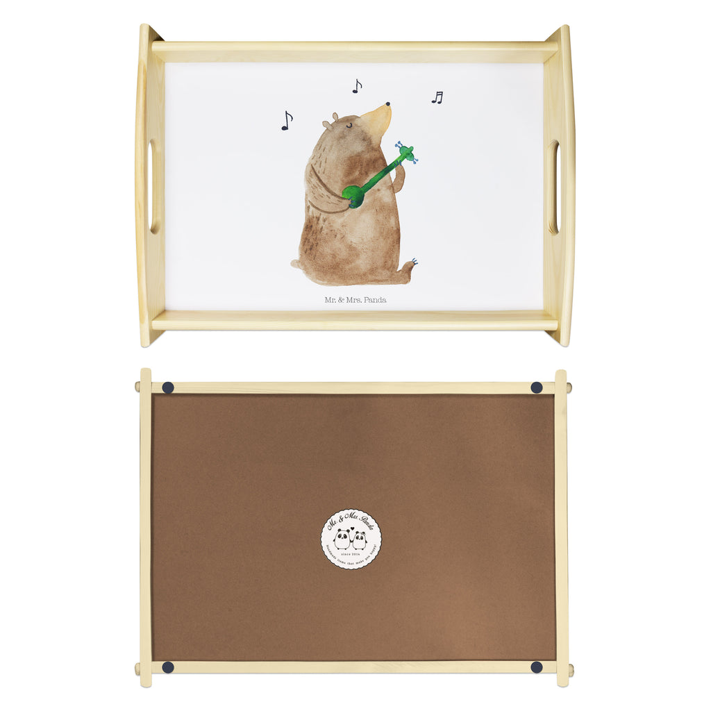 Serviertablett Bär Lied Tablett, Holztablett, Küchentablett, Dekotablett, Frühstückstablett, Bär, Teddy, Teddybär, Bärchen, Bear, Liebeslied, Lied, Song, Valentinstag, Valentine, Geschenk, Partner, Liebe, Freundin, Frau, Herz, Spruch