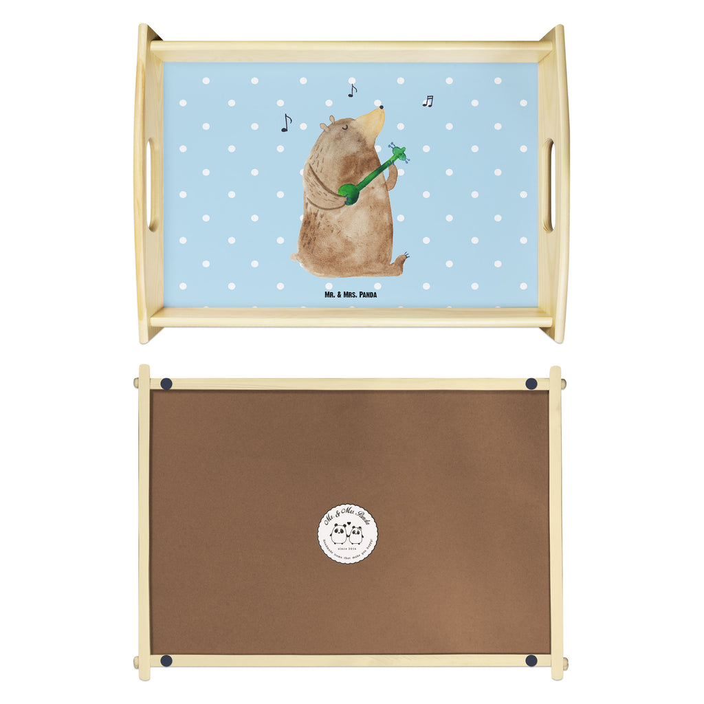Serviertablett Bär Lied Tablett, Holztablett, Küchentablett, Dekotablett, Frühstückstablett, Bär, Teddy, Teddybär, Bärchen, Bear, Liebeslied, Lied, Song, Valentinstag, Valentine, Geschenk, Partner, Liebe, Freundin, Frau, Herz, Spruch