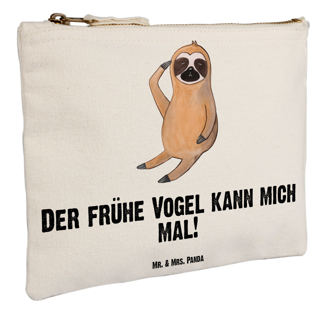 Schminktasche Faultier Vogel zeigen Schminktasche, Kosmetiktasche, Kosmetikbeutel, Stiftemäppchen, Etui, Federmappe, Makeup, XXL, Schminketui, Kosmetiketui, Schlamperetui, Faultier, Faultier Geschenk, Faultier Deko, Faultiere, faul, Lieblingstier, Spinner, früher Vogel, der frühe Vogel, Frühaufsteher, Morgenmuffel, Vogel, Faultierwelt