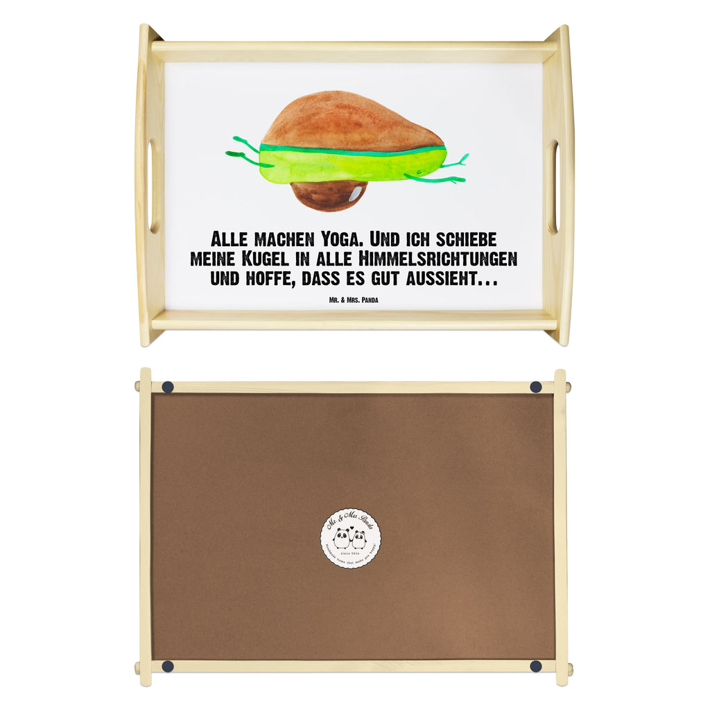 Serviertablett Avocado Yoga Tablett, Holztablett, Küchentablett, Dekotablett, Frühstückstablett, Avocado, Veggie, Vegan, Gesund, Avocado Yoga Vegan