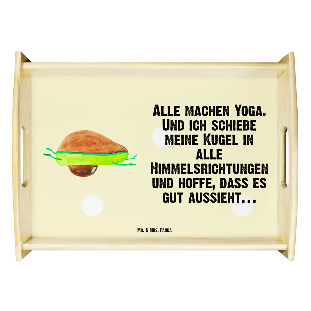 Serviertablett Avocado Yoga Tablett, Holztablett, Küchentablett, Dekotablett, Frühstückstablett, Avocado, Veggie, Vegan, Gesund, Avocado Yoga Vegan