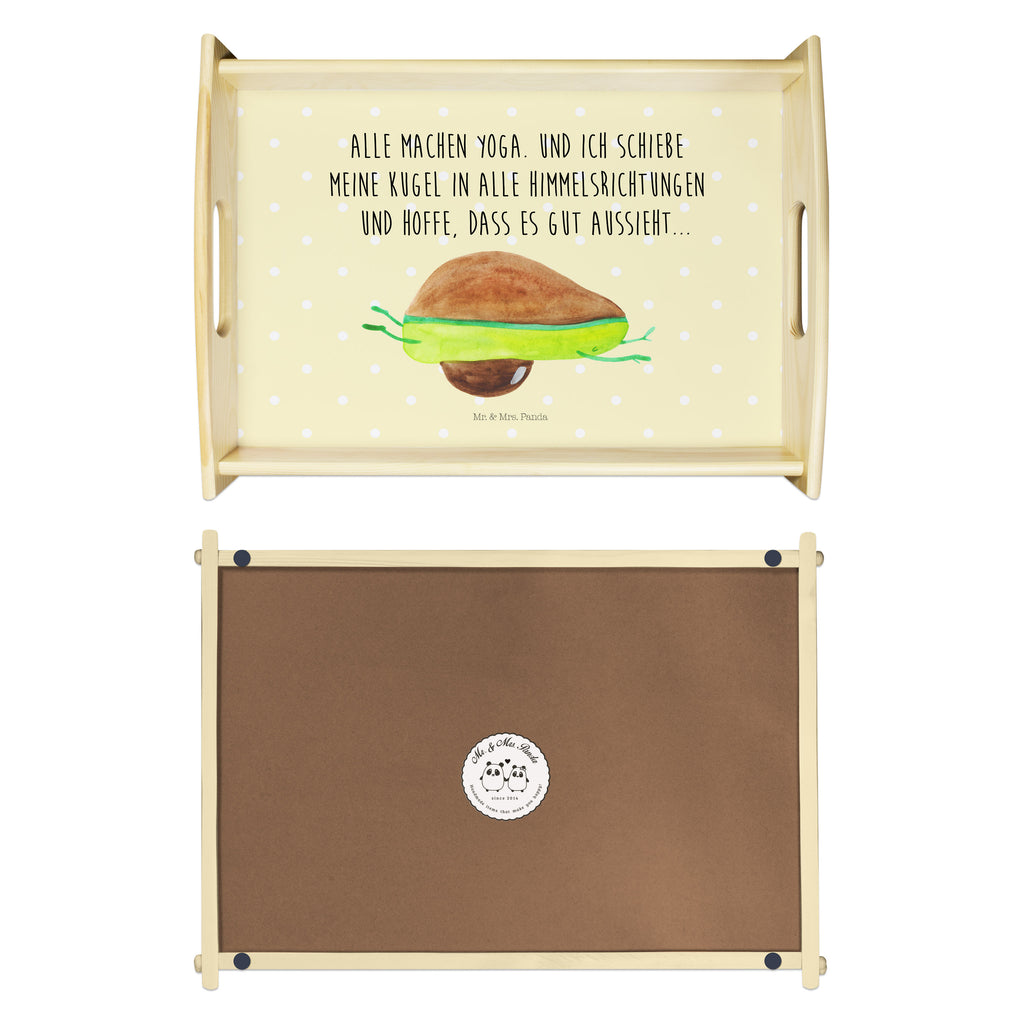 Serviertablett Avocado Yoga Tablett, Holztablett, Küchentablett, Dekotablett, Frühstückstablett, Avocado, Veggie, Vegan, Gesund, Avocado Yoga Vegan