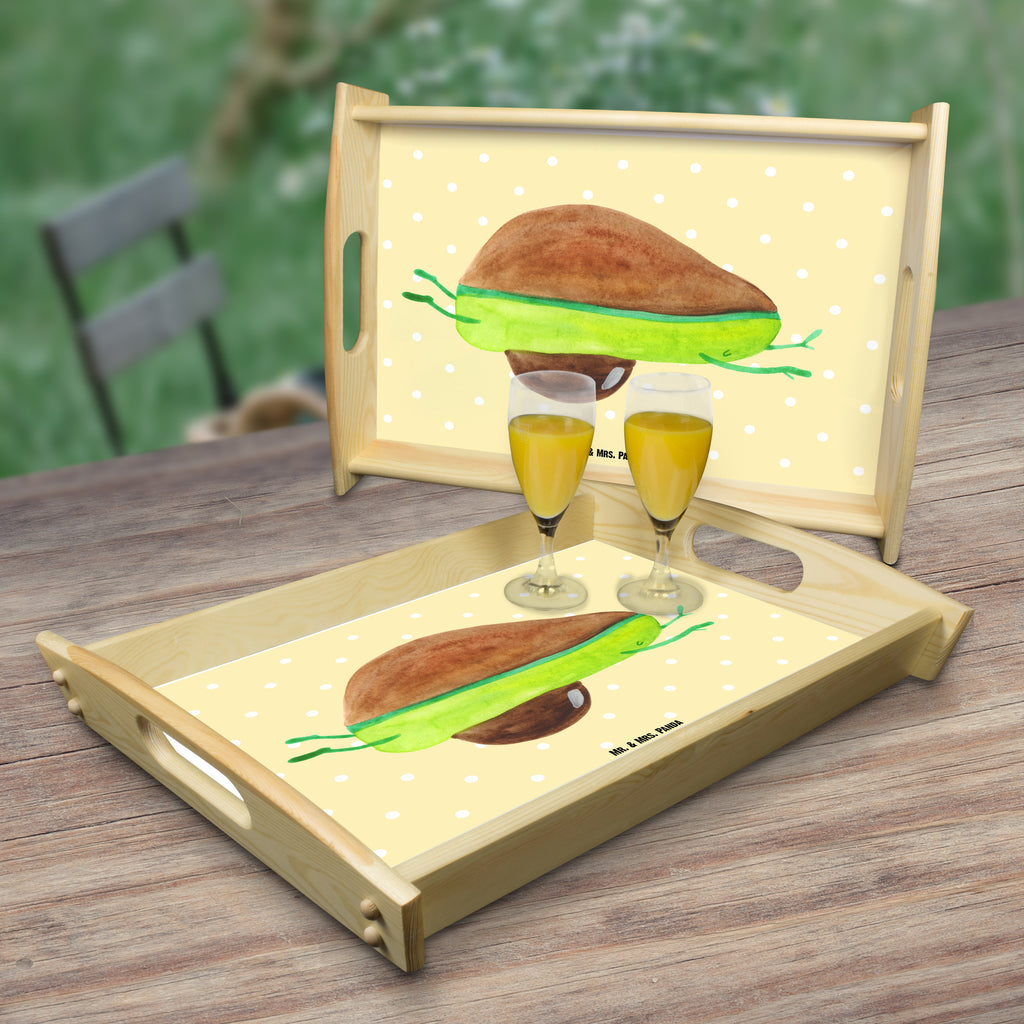 Serviertablett Avocado Yoga Tablett, Holztablett, Küchentablett, Dekotablett, Frühstückstablett, Avocado, Veggie, Vegan, Gesund, Avocado Yoga Vegan