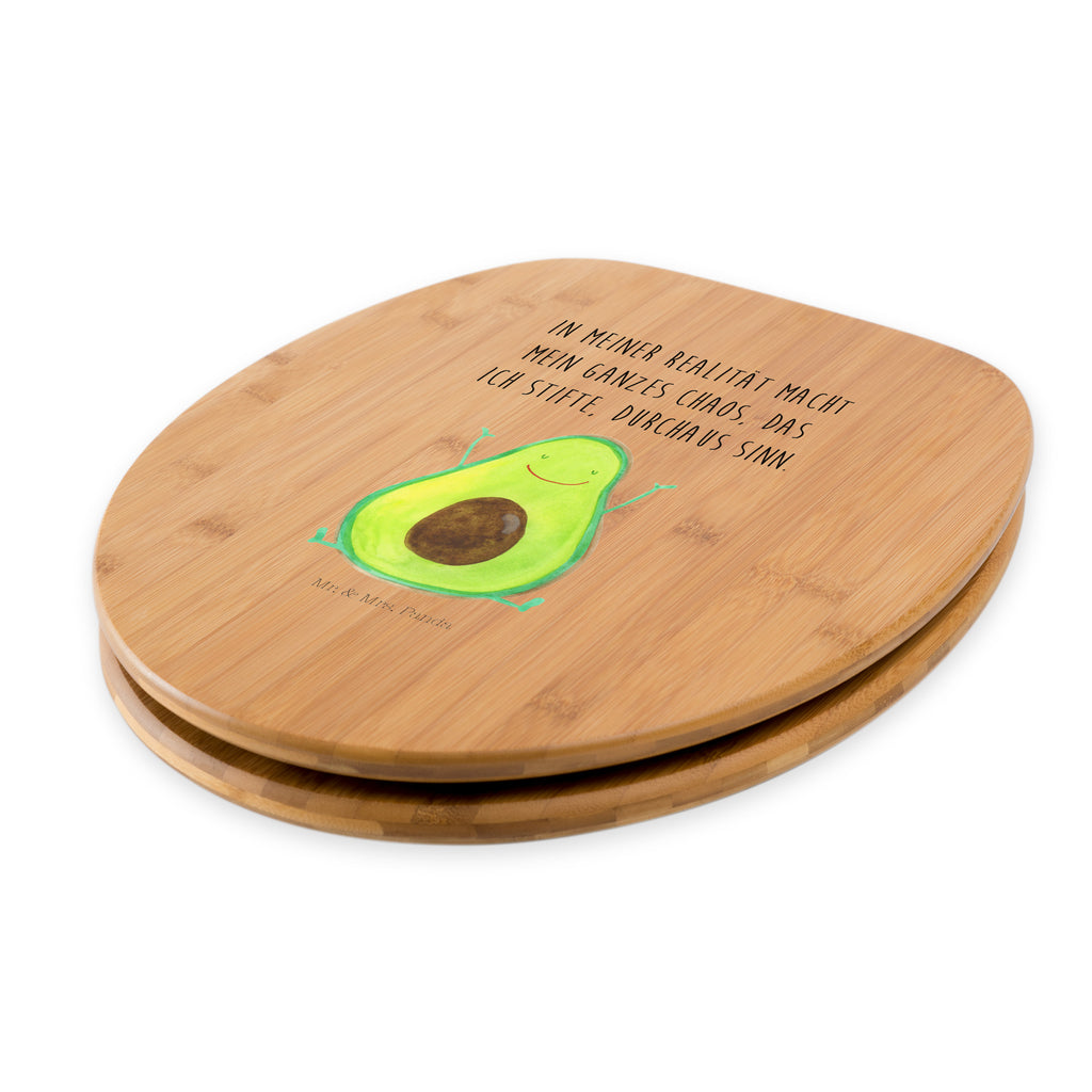 Motiv WC Sitz Avocado Happy Klobrille, Klodeckel, Toilettendeckel, WC-Sitz, Toilette, Avocado, Veggie, Vegan, Gesund, Chaos