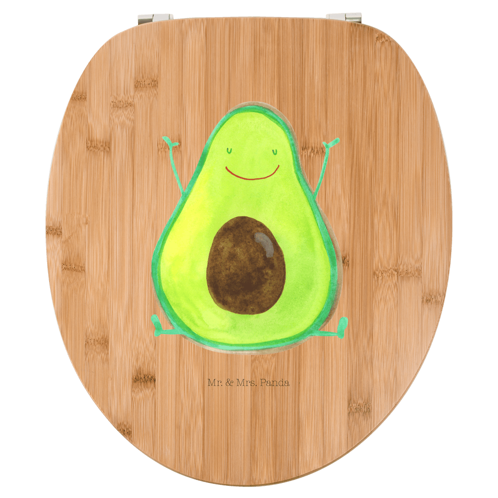 Motiv WC Sitz Avocado Happy Klobrille, Klodeckel, Toilettendeckel, WC-Sitz, Toilette, Avocado, Veggie, Vegan, Gesund, Chaos