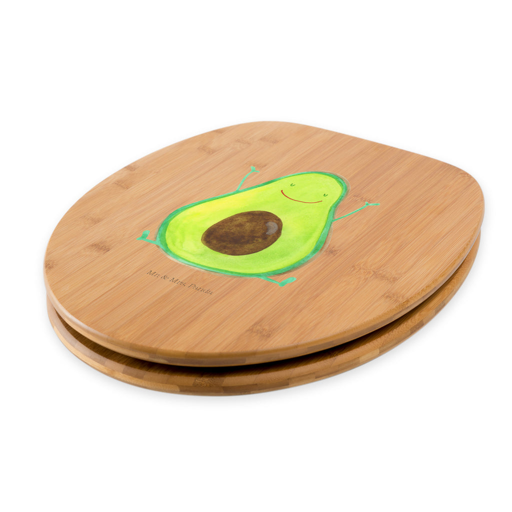 Motiv WC Sitz Avocado Happy Klobrille, Klodeckel, Toilettendeckel, WC-Sitz, Toilette, Avocado, Veggie, Vegan, Gesund, Chaos