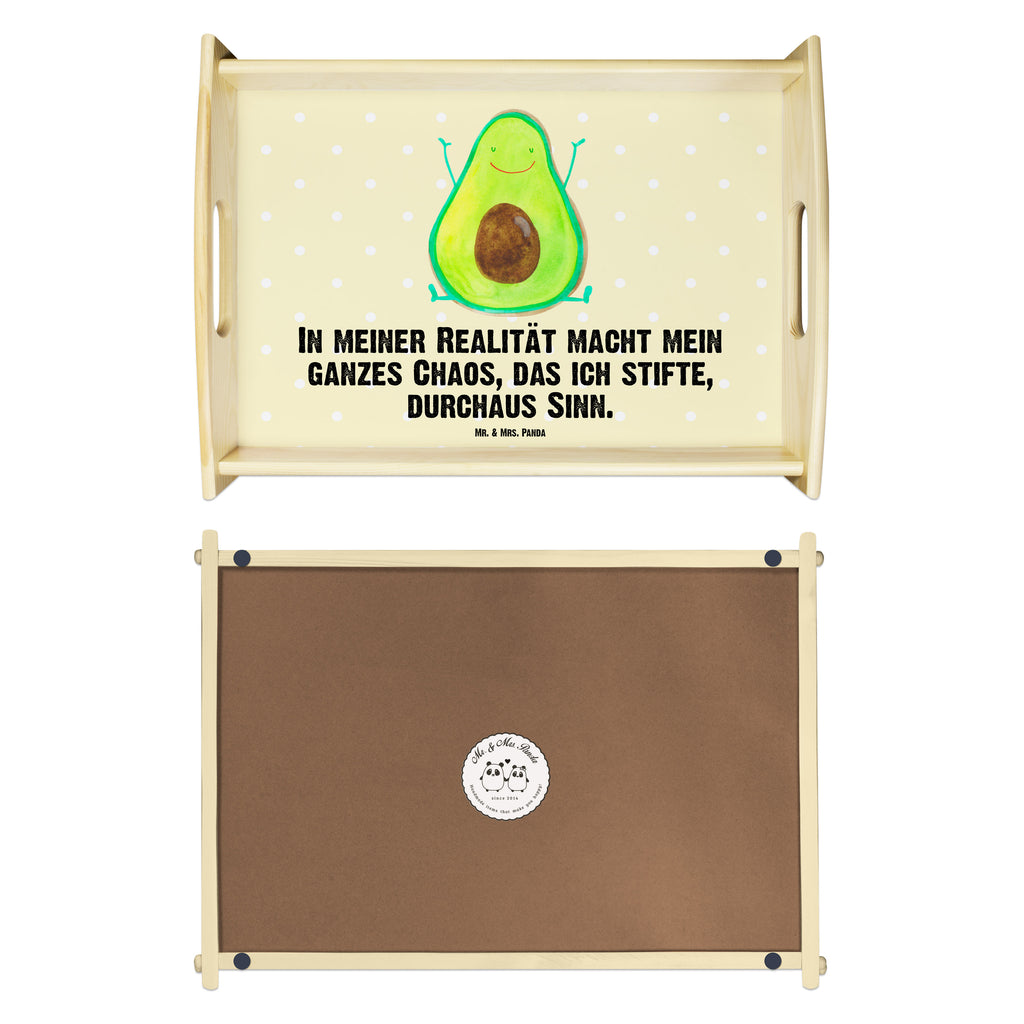 Serviertablett Avocado Happy Tablett, Holztablett, Küchentablett, Dekotablett, Frühstückstablett, Avocado, Veggie, Vegan, Gesund, Chaos