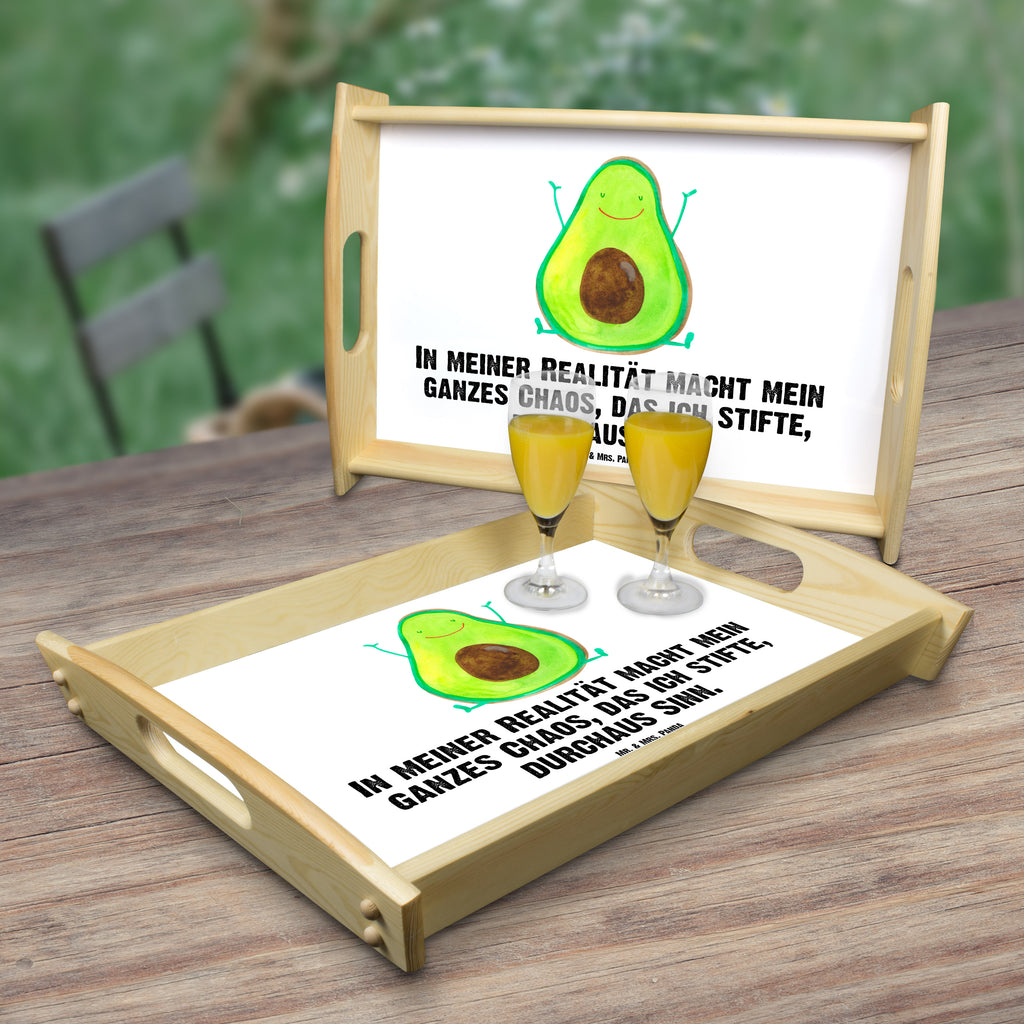 Serviertablett Avocado Happy Tablett, Holztablett, Küchentablett, Dekotablett, Frühstückstablett, Avocado, Veggie, Vegan, Gesund, Chaos