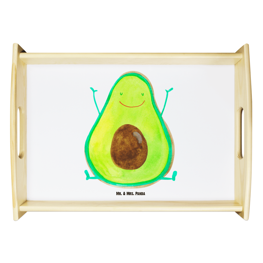 Serviertablett Avocado Happy Tablett, Holztablett, Küchentablett, Dekotablett, Frühstückstablett, Avocado, Veggie, Vegan, Gesund, Chaos