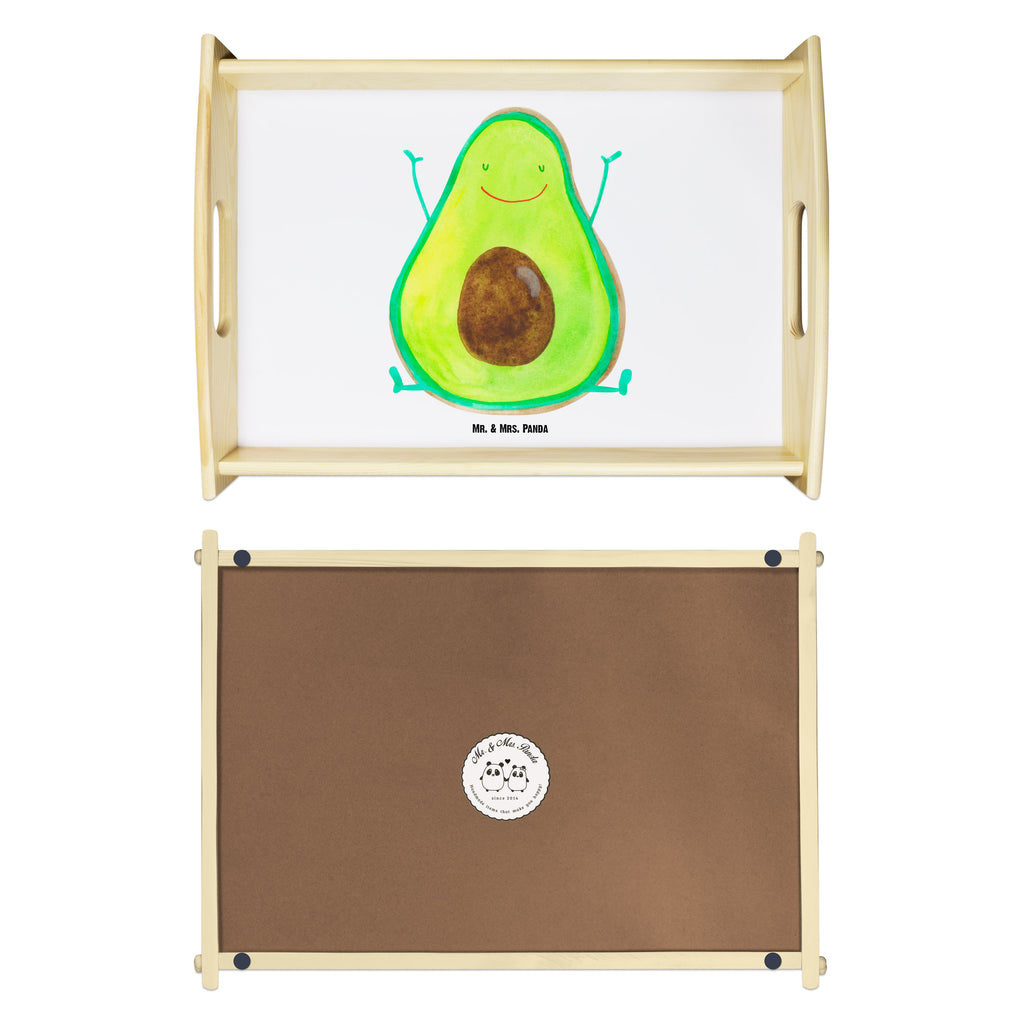 Serviertablett Avocado Happy Tablett, Holztablett, Küchentablett, Dekotablett, Frühstückstablett, Avocado, Veggie, Vegan, Gesund, Chaos