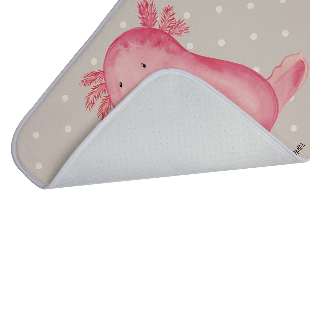 Badvorleger Axolotl Badematte, Badteppich, Duschvorleger, Badezimmerteppich, Badezimmermatte, Badvorleger, Duschmatte, Duschteppich, Axolotl, Molch, Axolot, vergnügt, fröhlich, zufrieden, Lebensstil, Weisheit, Lebensweisheit, Liebe, Freundin