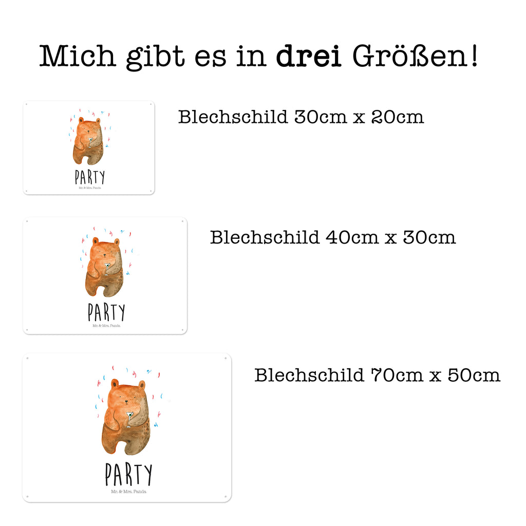 Blechschild Bär Party Geburtstag, Geburtstagsgeschenk, Geschenk, Party, Feiern, Abfeiern, Mitbringsel, Gute Laune, Lustig Blechschild, Metallschild, Geschenk Schild, Schild, Magnet-Metall-Schild, Deko Schild, Wandschild, Wand-Dekoration, Türschild, Wandschild, Metallschild  Bär, Teddy, Teddybär