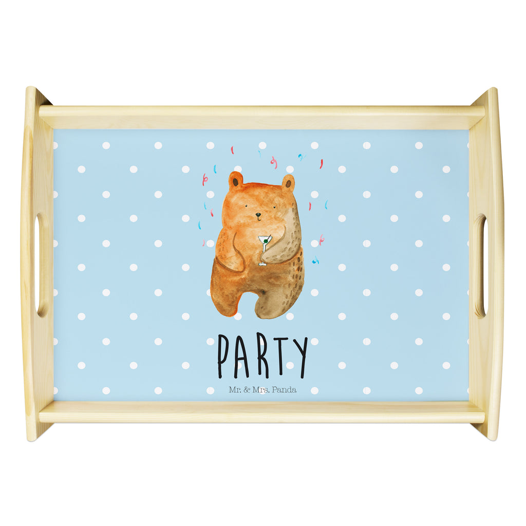 Serviertablett Bär Party Tablett, Holztablett, Küchentablett, Dekotablett, Frühstückstablett, Bär, Teddy, Teddybär, Geburtstag, Geburtstagsgeschenk, Geschenk, Party, Feiern, Abfeiern, Mitbringsel, Gute Laune, Lustig