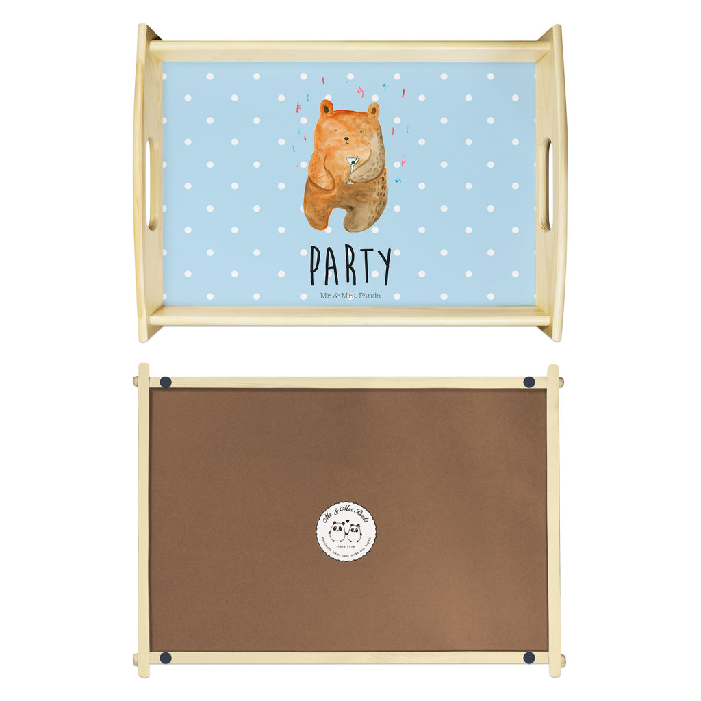 Serviertablett Bär Party Tablett, Holztablett, Küchentablett, Dekotablett, Frühstückstablett, Bär, Teddy, Teddybär, Geburtstag, Geburtstagsgeschenk, Geschenk, Party, Feiern, Abfeiern, Mitbringsel, Gute Laune, Lustig