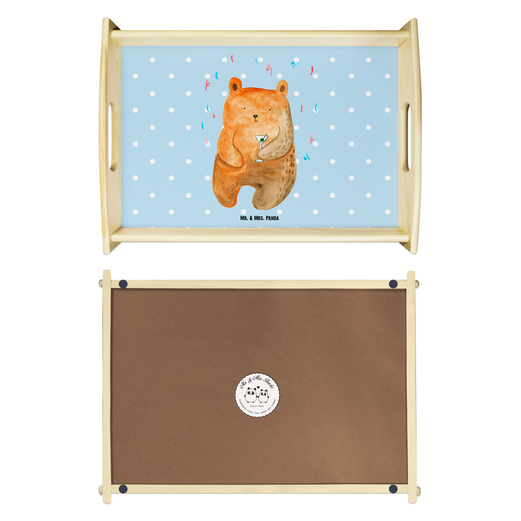 Serviertablett Bär Party Tablett, Holztablett, Küchentablett, Dekotablett, Frühstückstablett, Bär, Teddy, Teddybär, Geburtstag, Geburtstagsgeschenk, Geschenk, Party, Feiern, Abfeiern, Mitbringsel, Gute Laune, Lustig