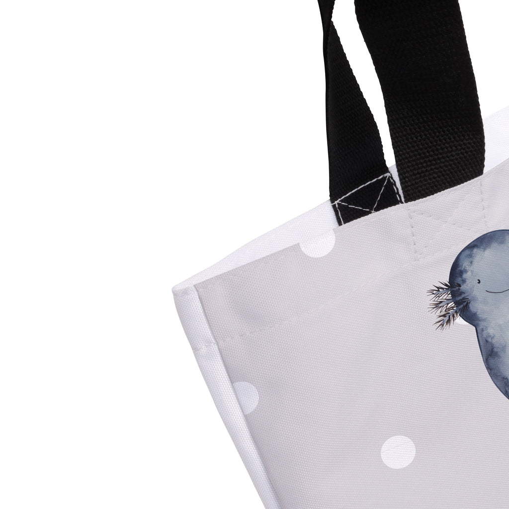 Shopper Axolotl Axel+Lotte Beutel, Einkaufstasche, Tasche, Strandtasche, Einkaufsbeutel, Shopper, Schultasche, Freizeittasche, Tragebeutel, Schulbeutel, Alltagstasche, Axolotl, Molch, Axolot, Schwanzlurch, Lurch, Lurche, Liebe, große Liebe, Liebesbeweis, Freund, Verlobter, Ehemann, Jahrestag, Valentinstag