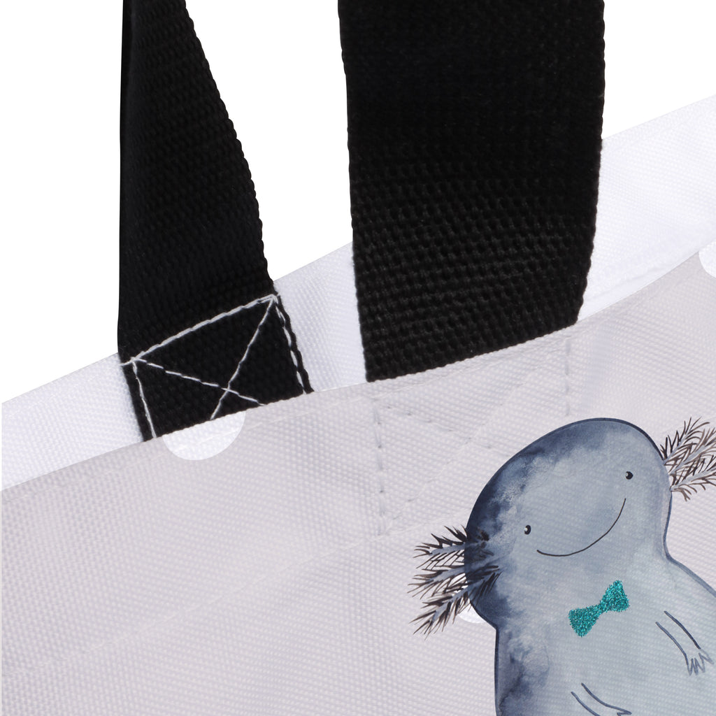 Shopper Axolotl Axel+Lotte Beutel, Einkaufstasche, Tasche, Strandtasche, Einkaufsbeutel, Shopper, Schultasche, Freizeittasche, Tragebeutel, Schulbeutel, Alltagstasche, Axolotl, Molch, Axolot, Schwanzlurch, Lurch, Lurche, Liebe, große Liebe, Liebesbeweis, Freund, Verlobter, Ehemann, Jahrestag, Valentinstag
