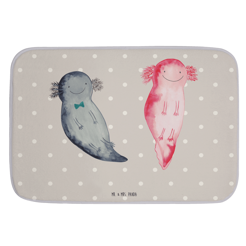 Badvorleger Axolotl Axel+Lotte Badematte, Badteppich, Duschvorleger, Badezimmerteppich, Badezimmermatte, Badvorleger, Duschmatte, Duschteppich, Axolotl, Molch, Axolot, Schwanzlurch, Lurch, Lurche, Liebe, große Liebe, Liebesbeweis, Freund, Verlobter, Ehemann, Jahrestag, Valentinstag