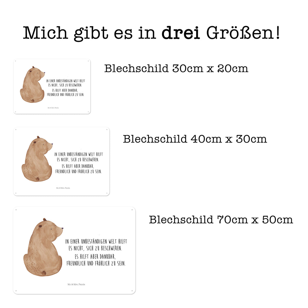 Blechschild Bär Schulterblick Bär, Selbstachtung, Weltansicht, Motivation, Bären, Bärenliebe, Weisheit  Blechschild, Metallschild, Geschenk Schild, Schild, Magnet-Metall-Schild, Deko Schild, Wandschild, Wand-Dekoration, Türschild, Wandschild, Metallschild  Bär, Teddy, Teddybär