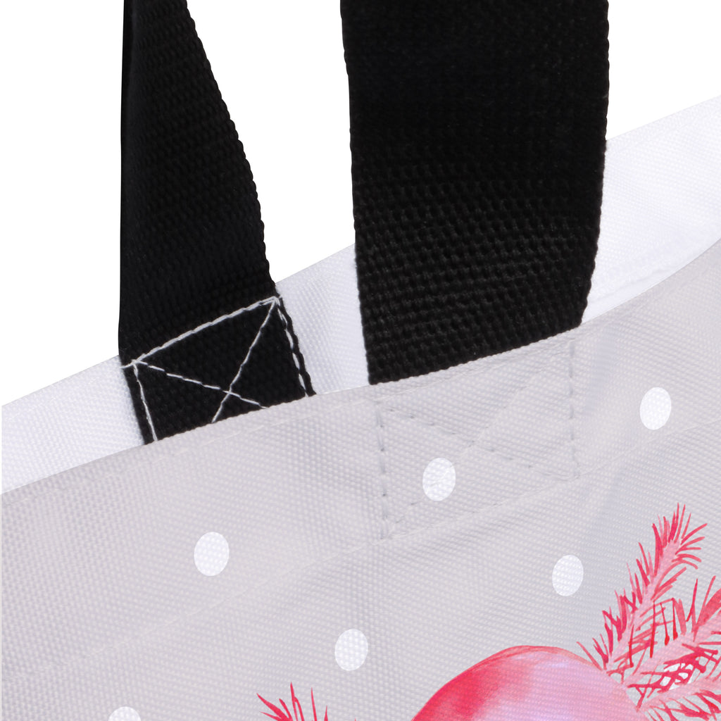 Shopper Axolotl glücklich Beutel, Einkaufstasche, Tasche, Strandtasche, Einkaufsbeutel, Shopper, Schultasche, Freizeittasche, Tragebeutel, Schulbeutel, Alltagstasche, Axolotl, Molch, Axolot, Schwanzlurch, Lurch, Lurche, Motivation, gute Laune