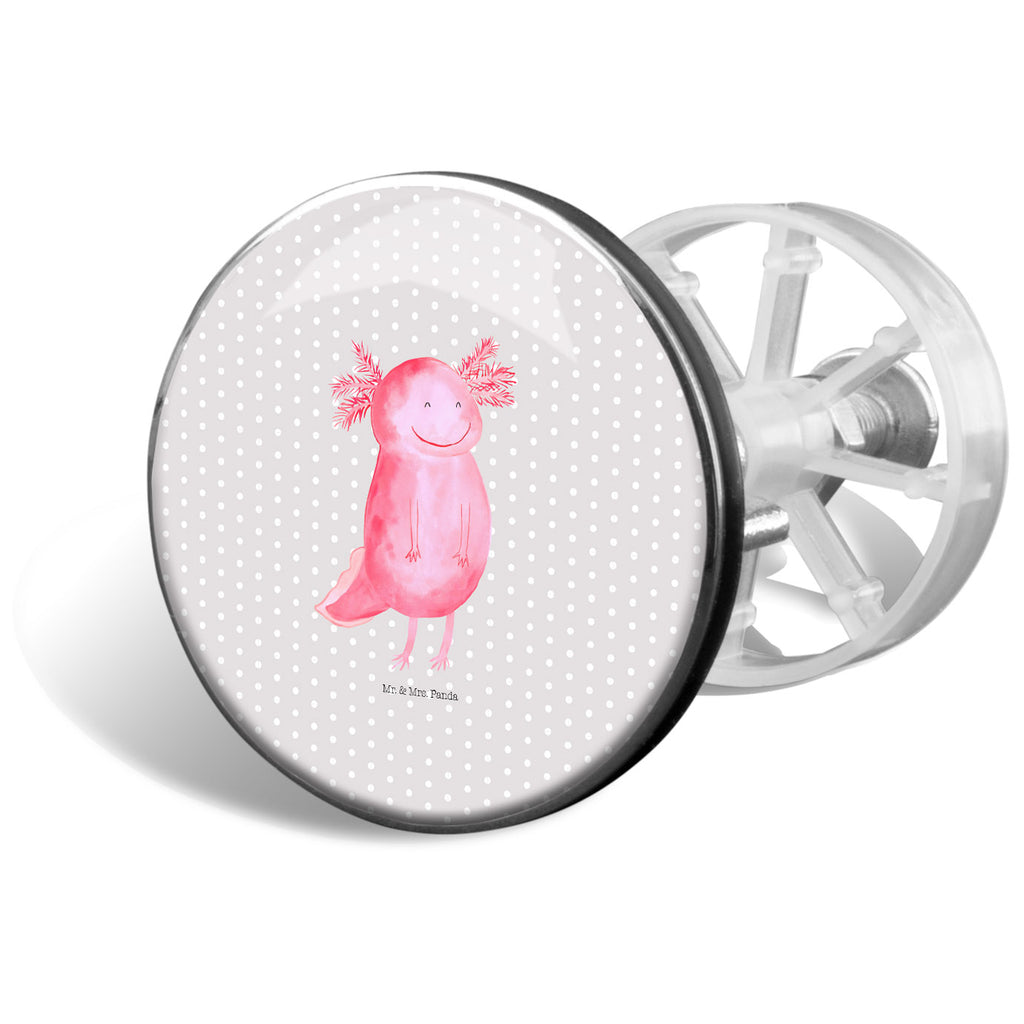 Waschbecken Stöpsel Axolotl glücklich Abflussstöpsel, Stöpsel, Waschbecken, Ablaufgarnitur, Waschbecken Stopfen, Axolotl, Molch, Axolot, Schwanzlurch, Lurch, Lurche, Motivation, gute Laune