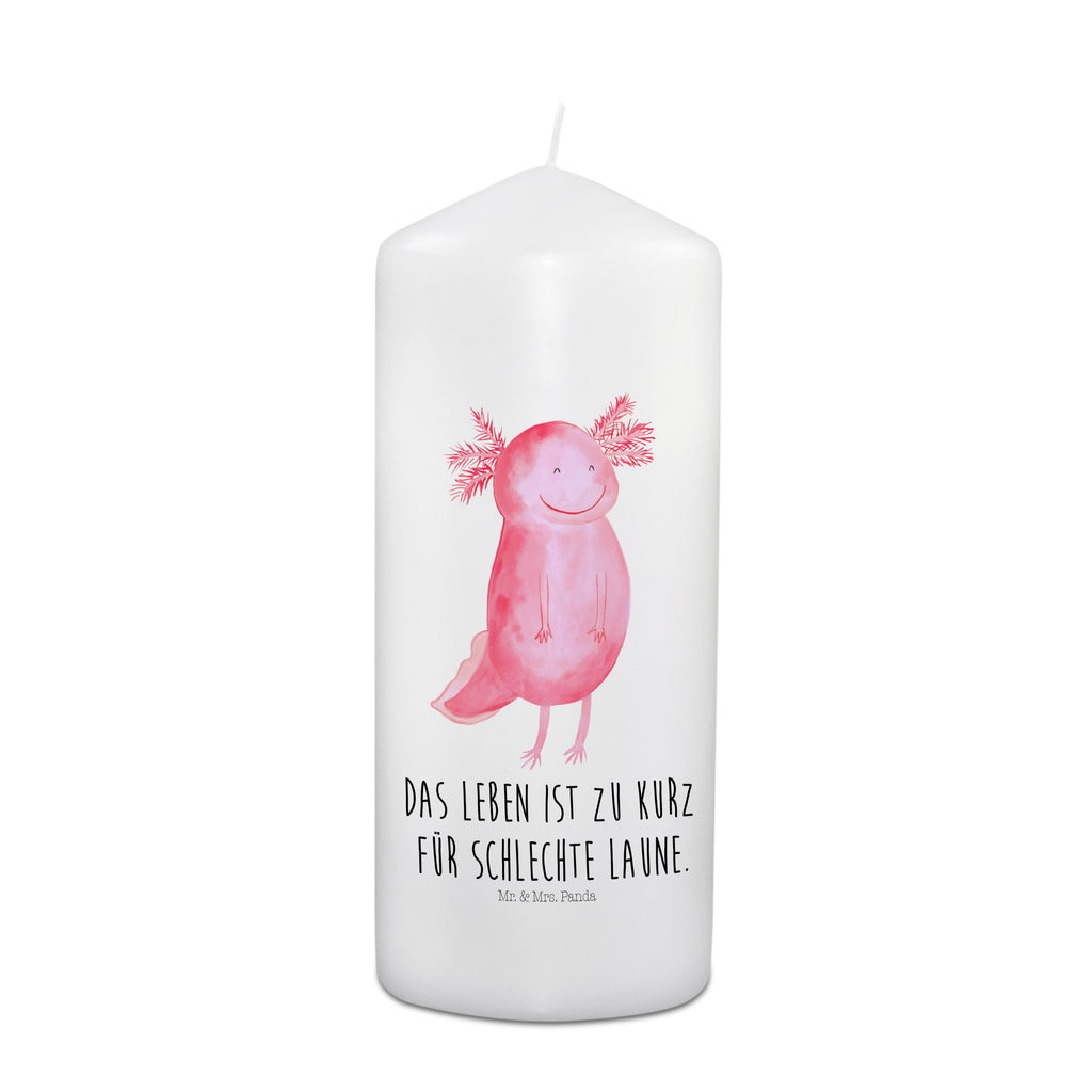 Kerze Axolotl glücklich Kerze, Taufkerze, Kommunionskerze, Geburtstagskerze, Geschenk Kerze, Taufgeschenk Kerze, Kerze mit Druck, Besondere Kerze, Geschenkidee Kerze, Kerze für Kommunion, Geburtstag Kerze, Kommunion Kerze, Axolotl, Molch, Axolot, Schwanzlurch, Lurch, Lurche, Motivation, gute Laune