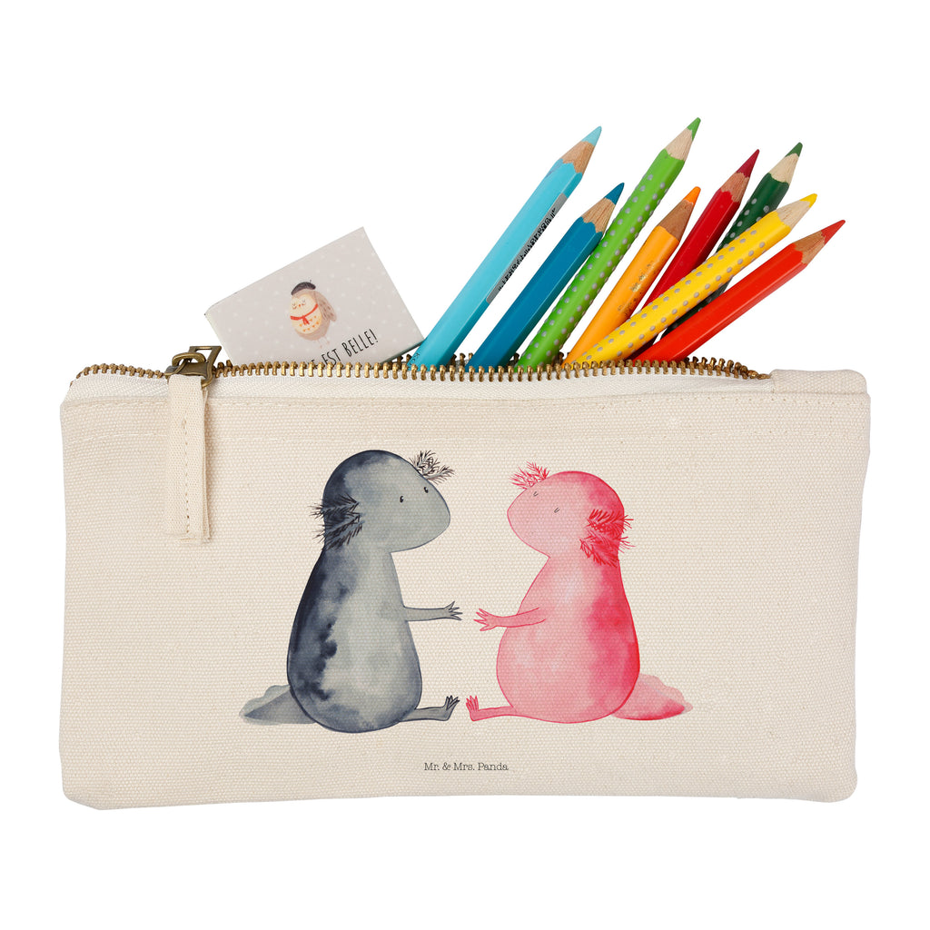 Schminktasche Axolotl Liebe Schminktasche, Kosmetiktasche, Kosmetikbeutel, Stiftemäppchen, Etui, Federmappe, Makeup, XXL, Schminketui, Kosmetiketui, Schlamperetui, Axolotl, Molch, Axolot, Schwanzlurch, Lurch, Lurche, Liebe, große Liebe, Liebesbeweis, Freund, Verlobter, Ehemann, Jahrestag, Valentinstag