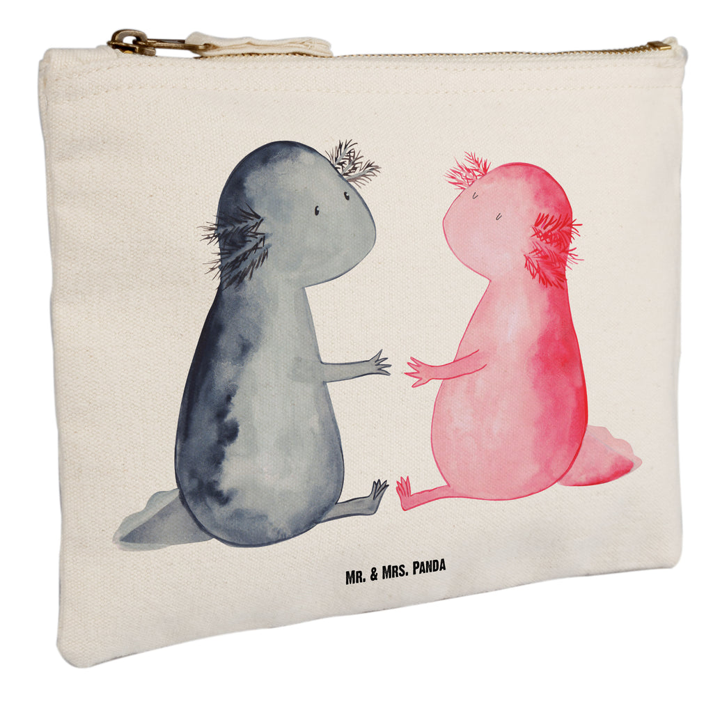 Schminktasche Axolotl Liebe Schminktasche, Kosmetiktasche, Kosmetikbeutel, Stiftemäppchen, Etui, Federmappe, Makeup, XXL, Schminketui, Kosmetiketui, Schlamperetui, Axolotl, Molch, Axolot, Schwanzlurch, Lurch, Lurche, Liebe, große Liebe, Liebesbeweis, Freund, Verlobter, Ehemann, Jahrestag, Valentinstag