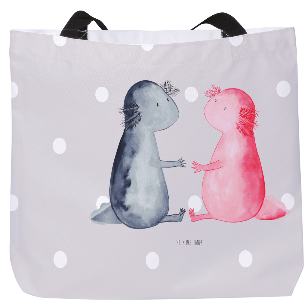 Shopper Axolotl Liebe Beutel, Einkaufstasche, Tasche, Strandtasche, Einkaufsbeutel, Shopper, Schultasche, Freizeittasche, Tragebeutel, Schulbeutel, Alltagstasche, Axolotl, Molch, Axolot, Schwanzlurch, Lurch, Lurche, Liebe, große Liebe, Liebesbeweis, Freund, Verlobter, Ehemann, Jahrestag, Valentinstag