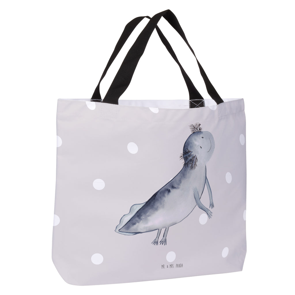 Shopper Axolotl schwimmt Beutel, Einkaufstasche, Tasche, Strandtasche, Einkaufsbeutel, Shopper, Schultasche, Freizeittasche, Tragebeutel, Schulbeutel, Alltagstasche, Axolotl, Molch, Axolot, Schwanzlurch, Lurch, Lurche, Problem, Probleme, Lösungen, Motivation