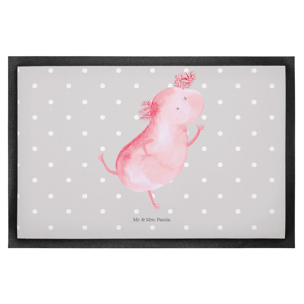 Fußmatte Axolotl tanzt Axolotl, Axolot, Schwanzlurch, Lurch, Lurche, Dachschaden, Sterne, verrückt, Freundin, beste Freundin Türvorleger, Schmutzmatte, Fußabtreter, Matte, Schmutzfänger, Fußabstreifer, Schmutzfangmatte, Türmatte, Motivfußmatte,  Haustürmatte, Vorleger  Axolotl, Molch