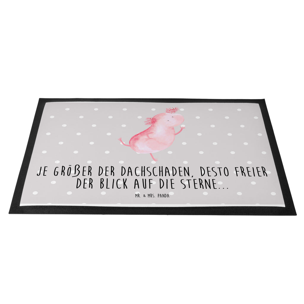 Fußmatte Axolotl tanzt Axolotl, Axolot, Schwanzlurch, Lurch, Lurche, Dachschaden, Sterne, verrückt, Freundin, beste Freundin Türvorleger, Schmutzmatte, Fußabtreter, Matte, Schmutzfänger, Fußabstreifer, Schmutzfangmatte, Türmatte, Motivfußmatte,  Haustürmatte, Vorleger  Axolotl, Molch