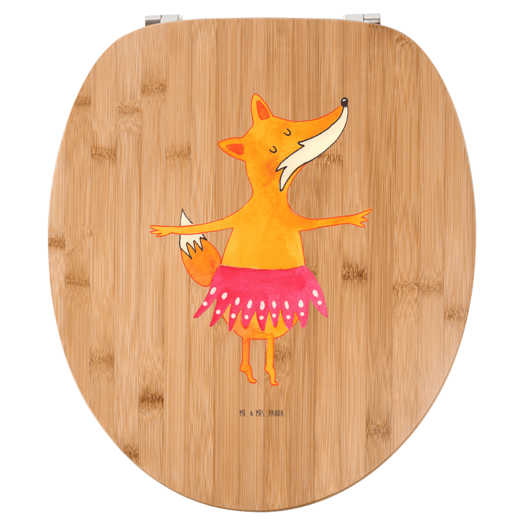 Motiv WC Sitz Fuchs Ballerina Klobrille, Klodeckel, Toilettendeckel, WC-Sitz, Toilette, Fuchs, Fuchs Spruch, Füchse, Füchsin, Ballerina, Ballett, Tänzerin, Tanzen, Party, Einladung, Geburtstag