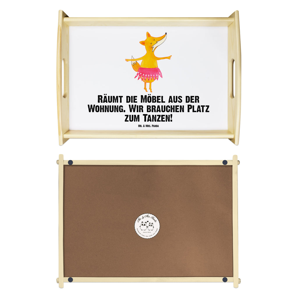 Serviertablett Fuchs Ballerina Tablett, Holztablett, Küchentablett, Dekotablett, Frühstückstablett, Fuchs, Fuchs Spruch, Füchse, Füchsin, Ballerina, Ballett, Tänzerin, Tanzen, Party, Einladung, Geburtstag
