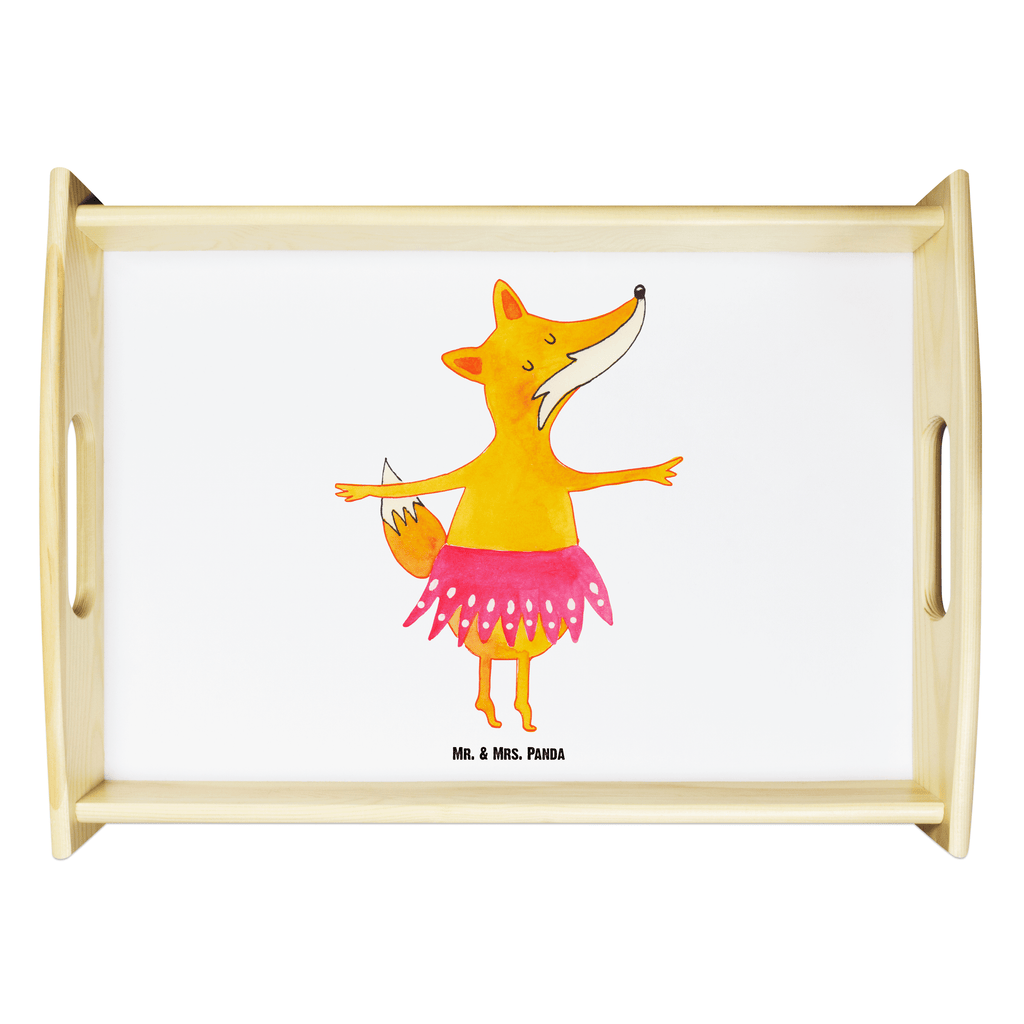 Serviertablett Fuchs Ballerina Tablett, Holztablett, Küchentablett, Dekotablett, Frühstückstablett, Fuchs, Fuchs Spruch, Füchse, Füchsin, Ballerina, Ballett, Tänzerin, Tanzen, Party, Einladung, Geburtstag
