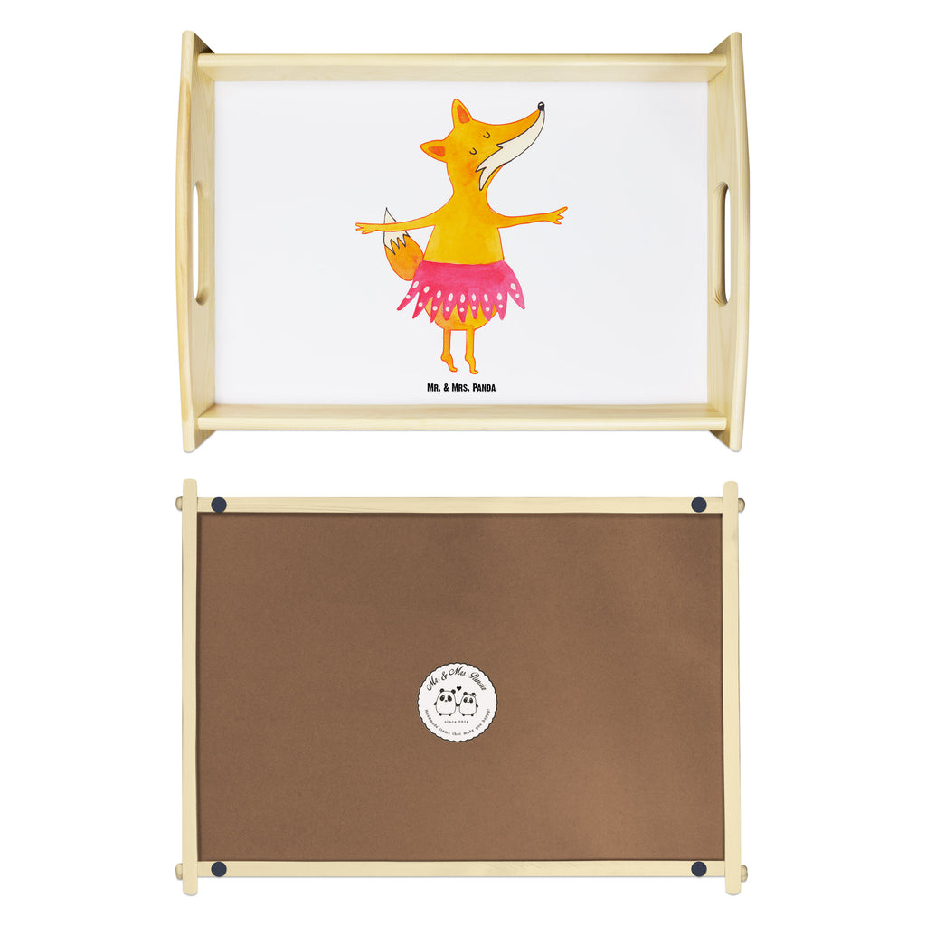 Serviertablett Fuchs Ballerina Tablett, Holztablett, Küchentablett, Dekotablett, Frühstückstablett, Fuchs, Fuchs Spruch, Füchse, Füchsin, Ballerina, Ballett, Tänzerin, Tanzen, Party, Einladung, Geburtstag