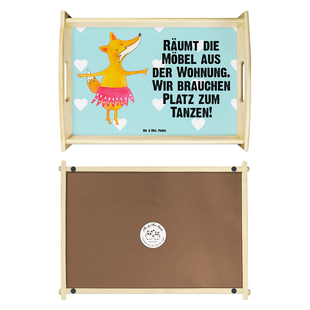 Serviertablett Fuchs Ballerina Tablett, Holztablett, Küchentablett, Dekotablett, Frühstückstablett, Fuchs, Fuchs Spruch, Füchse, Füchsin, Ballerina, Ballett, Tänzerin, Tanzen, Party, Einladung, Geburtstag