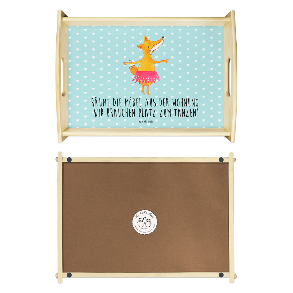 Serviertablett Fuchs Ballerina Tablett, Holztablett, Küchentablett, Dekotablett, Frühstückstablett, Fuchs, Fuchs Spruch, Füchse, Füchsin, Ballerina, Ballett, Tänzerin, Tanzen, Party, Einladung, Geburtstag