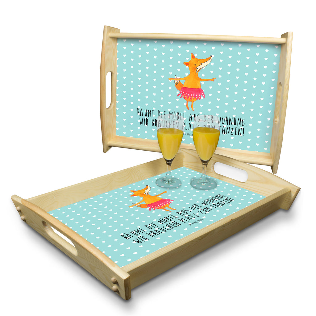 Serviertablett Fuchs Ballerina Tablett, Holztablett, Küchentablett, Dekotablett, Frühstückstablett, Fuchs, Fuchs Spruch, Füchse, Füchsin, Ballerina, Ballett, Tänzerin, Tanzen, Party, Einladung, Geburtstag