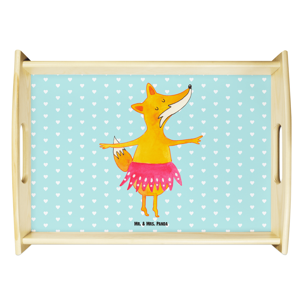 Serviertablett Fuchs Ballerina Tablett, Holztablett, Küchentablett, Dekotablett, Frühstückstablett, Fuchs, Fuchs Spruch, Füchse, Füchsin, Ballerina, Ballett, Tänzerin, Tanzen, Party, Einladung, Geburtstag
