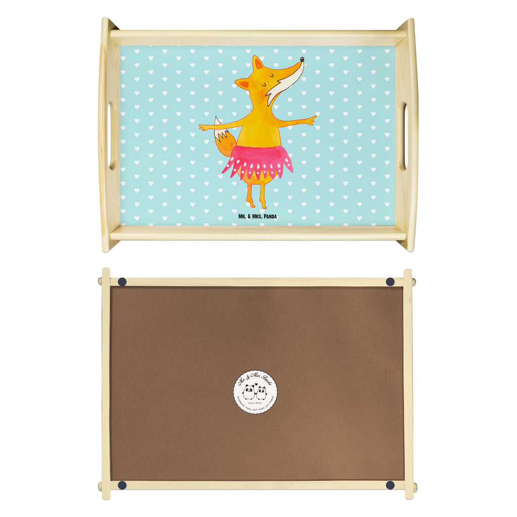Serviertablett Fuchs Ballerina Tablett, Holztablett, Küchentablett, Dekotablett, Frühstückstablett, Fuchs, Fuchs Spruch, Füchse, Füchsin, Ballerina, Ballett, Tänzerin, Tanzen, Party, Einladung, Geburtstag