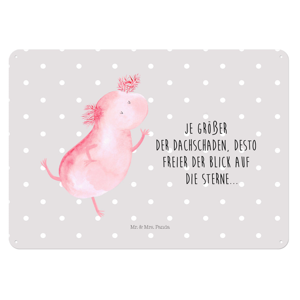 Blechschild Axolotl tanzt Axolotl, Axolot, Schwanzlurch, Lurch, Lurche, Dachschaden, Sterne, verrückt, Freundin, beste Freundin Blechschild, Metallschild, Geschenk Schild, Schild, Magnet-Metall-Schild, Deko Schild, Wandschild, Wand-Dekoration, Türschild, Wandschild, Metallschild  Axolotl, Molch