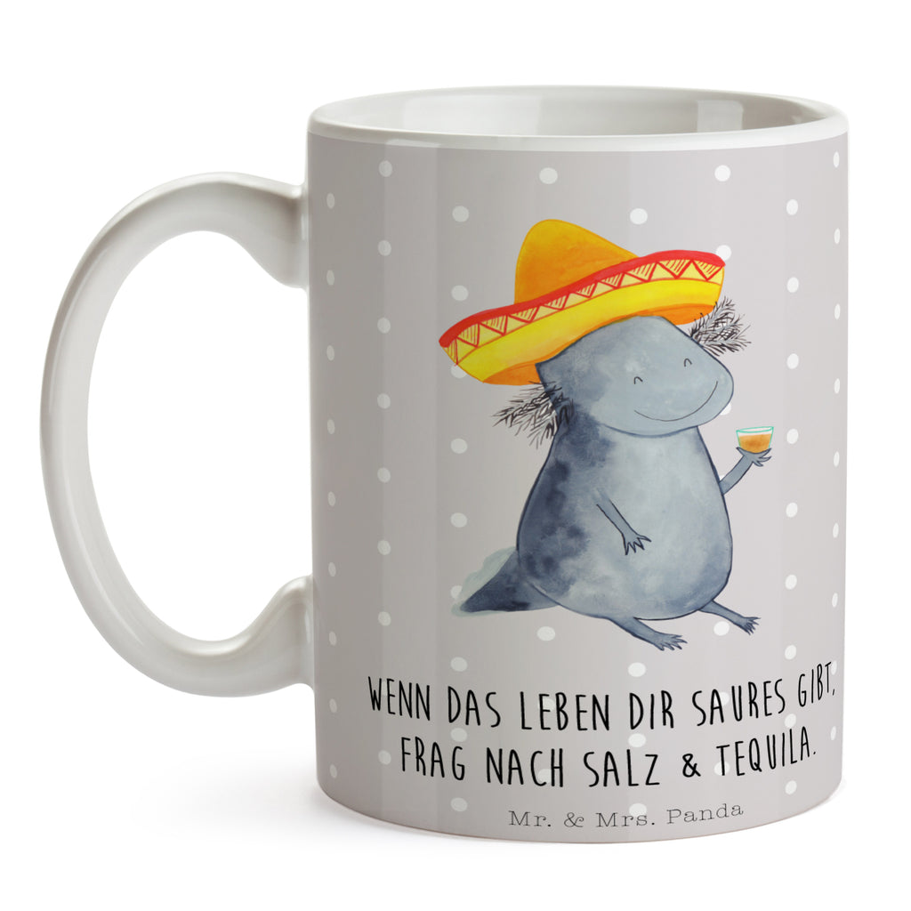 Tasse Axolotl Tequila Axolotl, Mexico, Mexiko, Sombrero, Zitrone, Tequila, Motivation, Spruch, Schwanzlurch, Lurch, Lurche, Axolot, Feuerdrache, Feuersalamander Becher, Kaffeetasse, Kaffeebecher, Tee, Frühstück, Büro  Axolotl, Molch