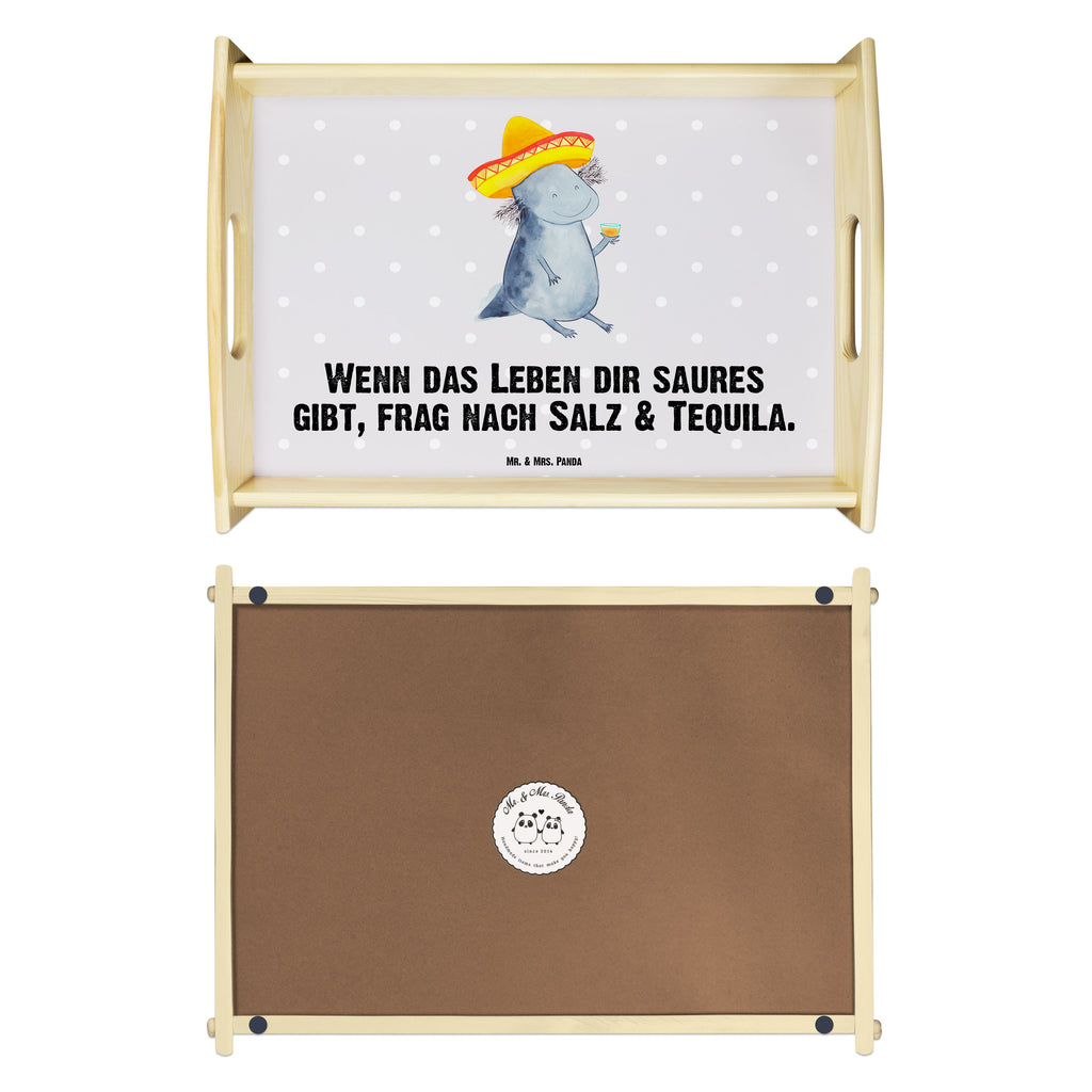 Serviertablett Axolotl Tequila Tablett, Holztablett, Küchentablett, Dekotablett, Frühstückstablett, Axolotl, Molch, Mexico, Mexiko, Sombrero, Zitrone, Tequila, Motivation, Spruch, Schwanzlurch, Lurch, Lurche, Axolot, Feuerdrache, Feuersalamander