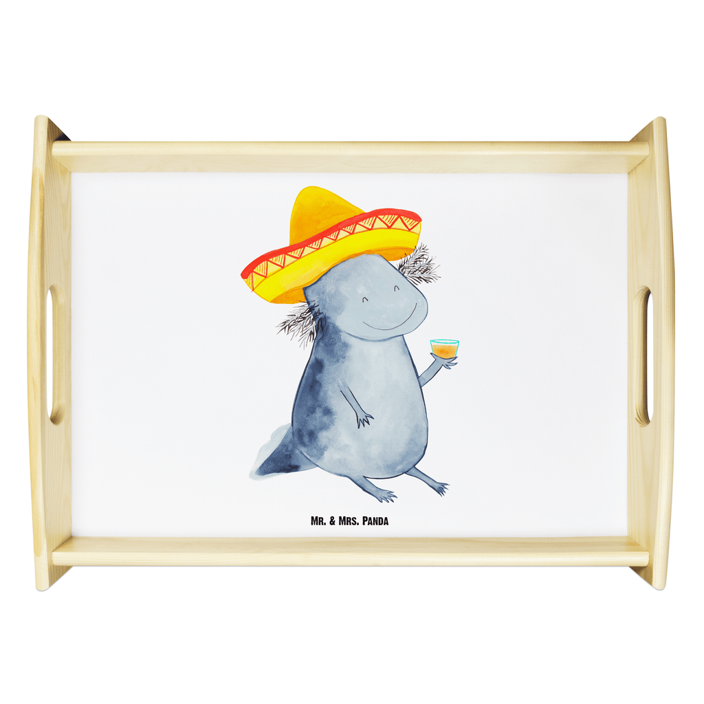 Serviertablett Axolotl Tequila Tablett, Holztablett, Küchentablett, Dekotablett, Frühstückstablett, Axolotl, Molch, Mexico, Mexiko, Sombrero, Zitrone, Tequila, Motivation, Spruch, Schwanzlurch, Lurch, Lurche, Axolot, Feuerdrache, Feuersalamander