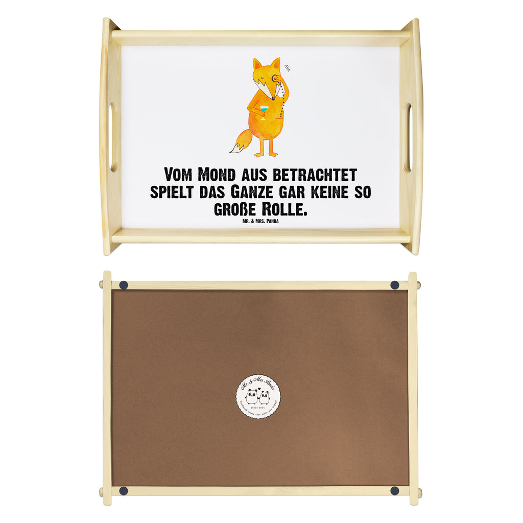 Serviertablett Fuchs Lord Tablett, Holztablett, Küchentablett, Dekotablett, Frühstückstablett, Fuchs, Füchse, tröstende Worte, Spruch lustig, Liebeskummer Geschenk, Motivation Spruch, Problemlösung