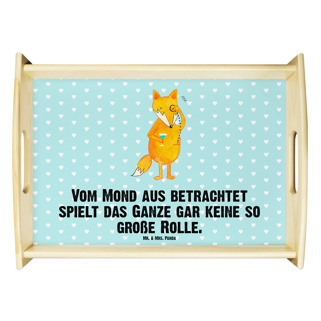 Serviertablett Fuchs Lord Tablett, Holztablett, Küchentablett, Dekotablett, Frühstückstablett, Fuchs, Füchse, tröstende Worte, Spruch lustig, Liebeskummer Geschenk, Motivation Spruch, Problemlösung