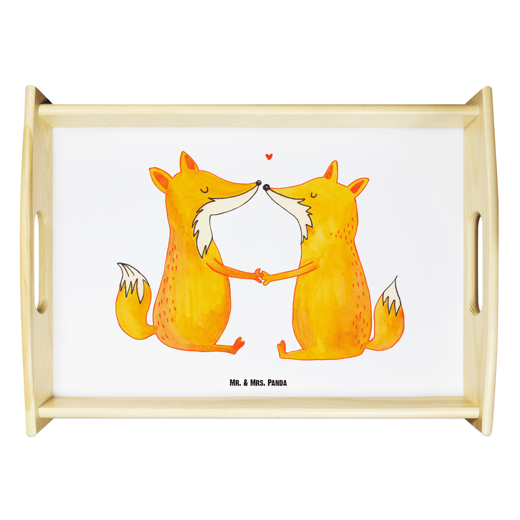 Serviertablett Füchse Liebe Tablett, Holztablett, Küchentablett, Dekotablett, Frühstückstablett, Fuchs, Füchse, Fox, Liebe, Liebespaar, Paar, Partner, Freundin, Freund, Ehe, Verlobte, Ehemann, Ehefrau, Liebesbeweis