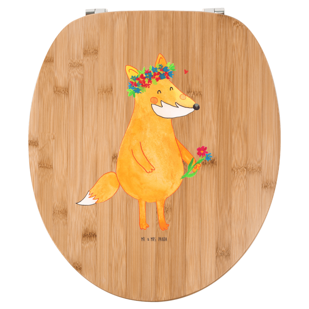 Motiv WC Sitz Fuchs Blumenliebe Klobrille, Klodeckel, Toilettendeckel, WC-Sitz, Toilette, Fuchs, Füchse, Fox, Liebe, Freundin, Fuchsmädchen, Blumenmädchen, Freundinnen, Liebesbeweis, Blume, Blumen, Motivation, Freude, ich, mich, Selbstliebe